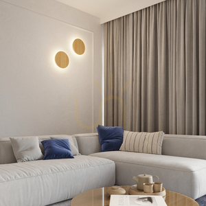 Aplică LED BORGEN cu decor de stejar 3000K – THORO small 13
