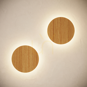 Aplică LED BORGEN cu decor de stejar 3000K – THORO small 14