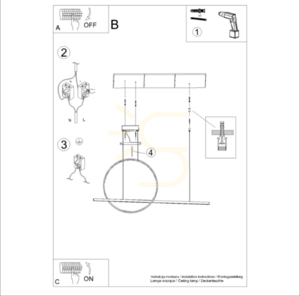 GLAD negru LED 3000K lampă suspendată small 10