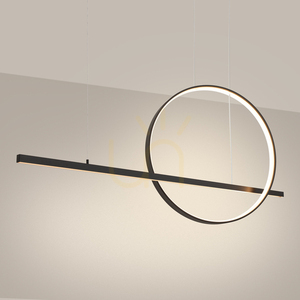GLAD negru LED 3000K lampă suspendată small 2