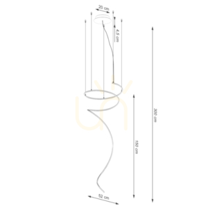 BJORN candelabru negru LED 3000K small 9