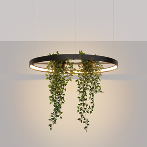 Candelabru RIO BIO 78 negru LED 33 W 3000K cu inel pentru plante Thoro TH.551 small 2
