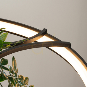 Candelabru RIO BIO 78 negru LED 33 W 3000K cu inel pentru plante Thoro TH.551 small 3