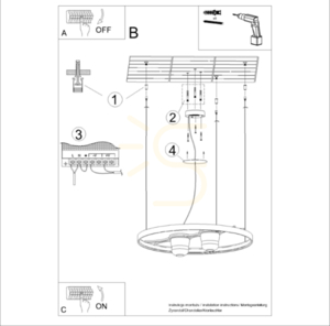 RIO BIO 110 negru LED 4000K candelabru small 10