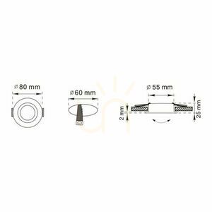 Spot încastrat Zuma Line Złote FINN OB2211CL01-GLD GU10 small 1