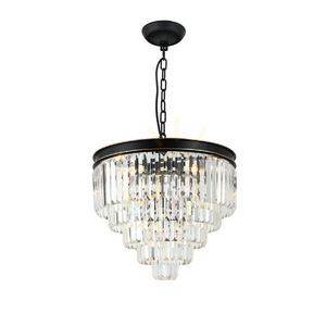 Pendul Artico Open Design Highlights negru cristal metal 500 mm E14 4 becuri small 0