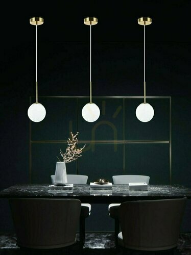 Verifica Lampă suspendată baie Bao Open Design Highlights alb crom sticlă IP44 G9 LED 1800 mm