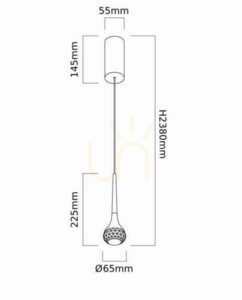 Lampă suspendată Crima Cromo Orlicki Design LED 6W 3000K Crom 65 mm small 5