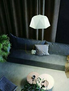 Lampă suspendată Iseo Bianco M Open Design Highlights, alb nisip, 600 mm, E27 small 1