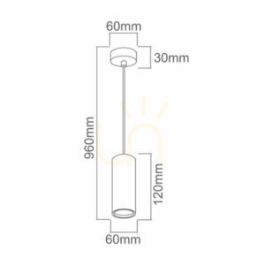 Pendul Open Design Highlights Kika S 120 crom negru aluminiu GU10 960 mm small 2