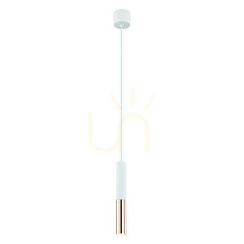 Verifica Lampă suspendată Slimi S Open Design Highlights alb cupru G9 1200 mm