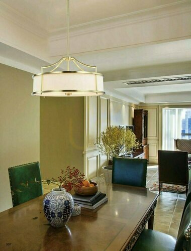 Verifica Pendant Stanza Open Design Highlights alb crem aur satinat metal sticlă 3xE27
