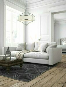 Lampă suspendată Open Design Highlights Stesso Cromo S alb crom, 4xE27, metal textil small 1