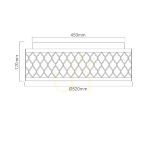 Plafonieră Cavalli Open Design Highlights alb crem 520 mm E27 3 becuri small 2