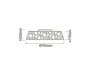 Plafonieră LED Forina Alb Ø760 mm 48W 3000K Open Design Highlights small 3
