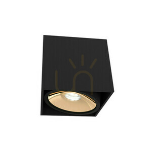 Lampă de tavan LED Cardi Open Design Highlights negru auriu GU10 8W aluminiu small 0