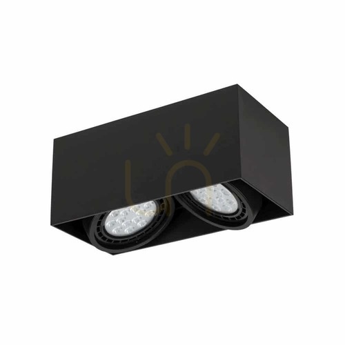 Verifica Lampă de tavan Cardi II Negru mat 2xES111 Aluminiu Open Design Highlights