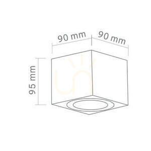 Lampă de tavan Lago Alb Mat GU10 1x8W Aluminiu IP20 Open Design Highlights small 1