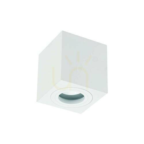 Verifica Lampă de tavan Open Design Highlights Lago alb mat IP44 GU10 aluminiu 1 bec
