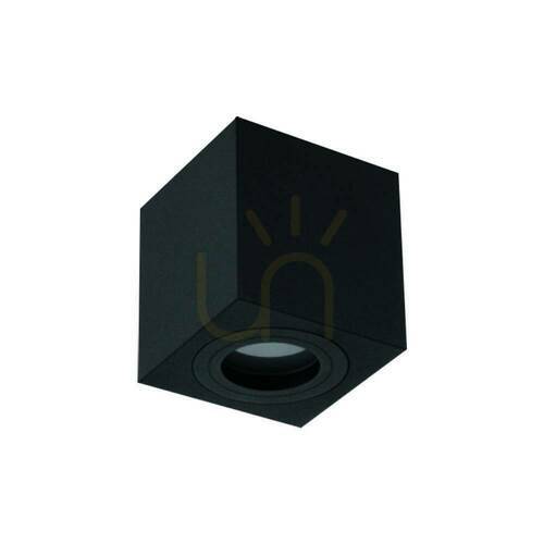 Verifica Lampă de tavan Lago negru mat IP44 GU10 1x8W Open Design Highlights