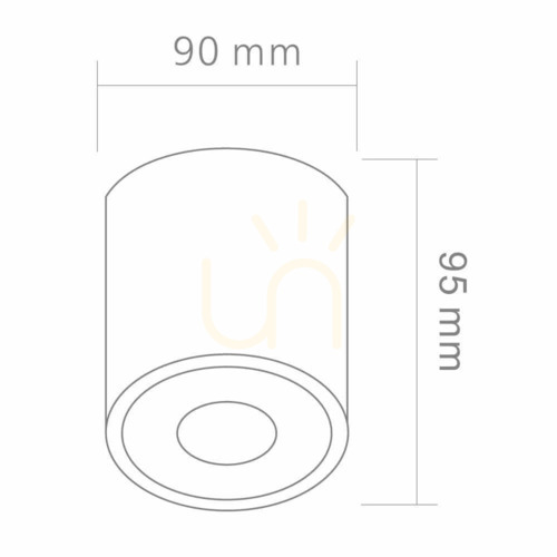 Verifica Plafonieră Rullo Alb Mat GU10 Aluminiu 90 mm Open Design Highlights