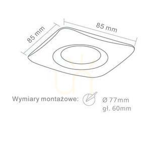 Lumină încastrată GU10 alb mat 85 mm Aluminiu Bello Open Design Highlights small 1