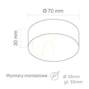 Lumină încastrată LED Bola Open Design Highlights alb mat 5W 3000K 70 mm small 1