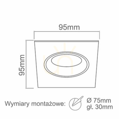 Verifica Lumină încastrată Osta Nero Orlicki Design negru mat aluminiu GU10 IP20