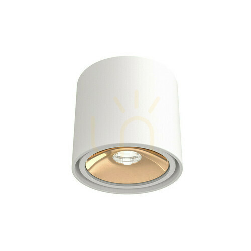 Verifica Plafonieră Neo Alb Mat Auriu GU10 Ø130 mm Aluminiu Open Design Highlights