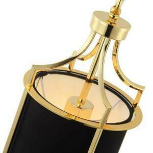 Lampă suspendată Lunga Gold Nero Open Design Highlights negru auriu metal textil E27 1554 mm small 3