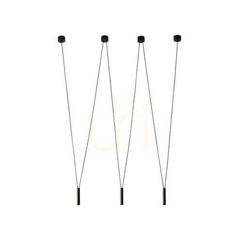 Verifica Lampă suspendată Viva III negru Open Design Highlights, aluminiu, 3xG9, 1585 mm