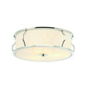 Plafoniera Pirelo Open Design Highlights alb crom 400 mm 3xE14 metal sticlă textilă small 2