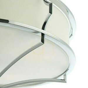 Plafond Stesso Open Design Highlights alb crom 6xE27 789 mm metal sticlă țesătură small 4