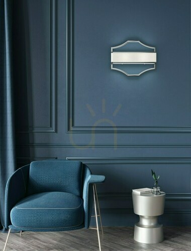 Verifica Lampă de perete Gerdo Open Design Highlights alb mat aur satinat 2xE14 400 mm