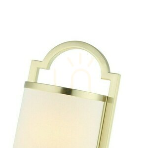 Aplica de perete Libero Open Design Highlights crem alb aur satinat metal textil E14 490 mm small 3