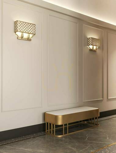 Verifica Lumină de perete Verno Open Design Highlights alb crom metal textil E14 2 becuri