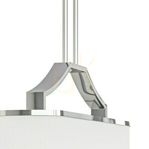 Lampă suspendată Gerdo Open Design Highlights alb crem 6xE14 metal textil 122 cm small 2