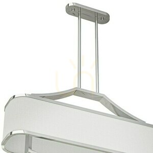 Lampă suspendată Gerdo Open Design Highlights alb crem 6xE14 metal textil 122 cm small 4