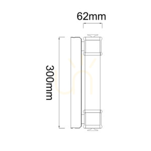 Lămpi de perete LED Omi Open Design Highlights IP44 6W alb mat 3000K 300 mm small 4