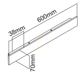 Lumini de perete LED Ante Nero 60 Open Design Highlights negru mat aluminiu 13W 3000K small 3