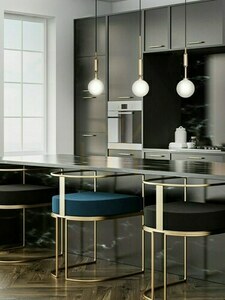 Lampă suspendată Ero Open Design Highlights alb opal aur G9 metal sticlă 120 mm small 1