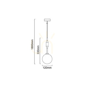 Lampă suspendată Ero Open Design Highlights alb opal aur G9 metal sticlă 120 mm small 4