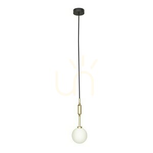 Lampă suspendată Ero Open Design Highlights alb opal aur G9 metal sticlă 120 mm small 0