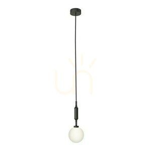Lampa suspendată Ero Open Design Highlights alb opal negru mat metal sticlă G9 120 mm small 0