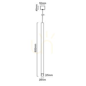 Lampa suspendată Q Nero/Auriu 60 Orlicki Design G9 IP20 3.5W 1500 mm small 7