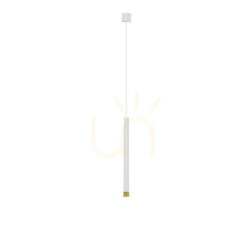 Verifica Lampă suspendată Q I Bianco/Gold 40 Open Design Highlights, alb-auriu, aluminiu, G9, IP20