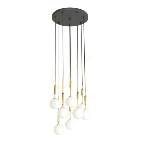Verifica Lampă suspendată Ero VIII Gold 40 Orlicki Design alb negru aur G9 metal sticlă