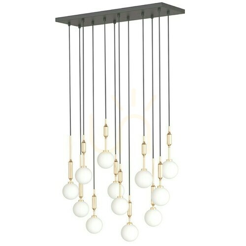 Verifica Lampă suspendată Open Design Highlights Ero XII aur sticlă metal 12xG9 80 cm