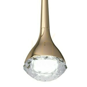 Lustră suspendată Crima Gold Orlicki Design LED transparentă, auriu, 6W, 3000K small 2