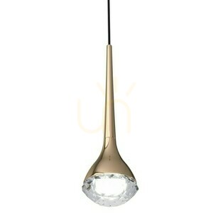 Lustră suspendată Crima Gold Orlicki Design LED transparentă, auriu, 6W, 3000K small 3